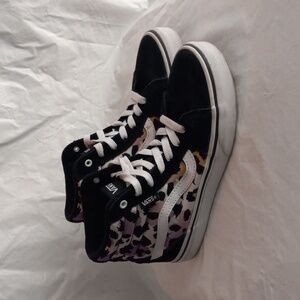 Vans Filmore Hi Top Kid's Size 3 Animal Gradient Purple Graphic Print Skate